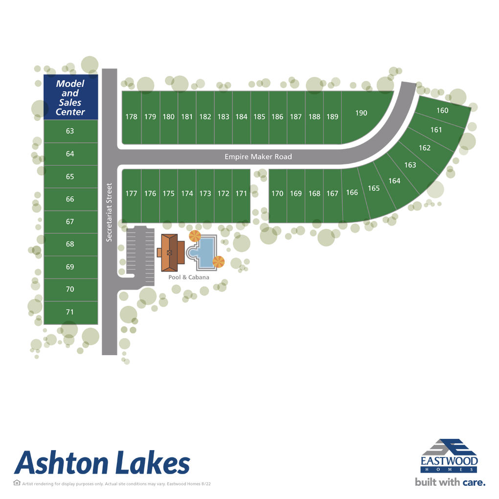 Ashton Lakes Homes For Sale in Lexington, SC Eastwood Homes